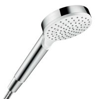 Душевая лейка HansGrohe CROMETTA 100 1jet, хром/бел. 26331400